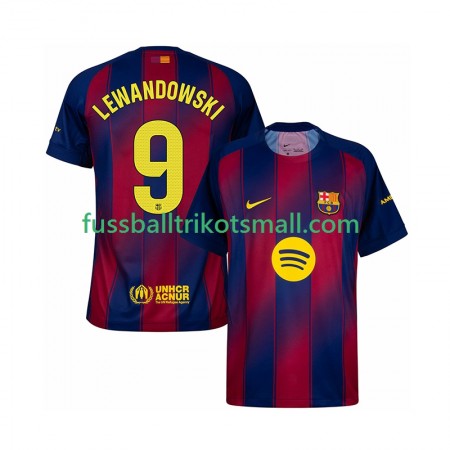 Fußballtrikots FC Barcelona Robert Lewandowski 9 2025-2026 Kurzarm Heimtrikotsatz kaufen